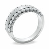 Thumbnail Image 2 of Previously Owned - 1 CT. T.W. Diamond Two Row Band in 14K White Gold
