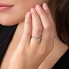 Thumbnail Image 2 of Previously Owned - 1/4 CT. T.W. Diamond Chevron Channel Band in 10K Gold