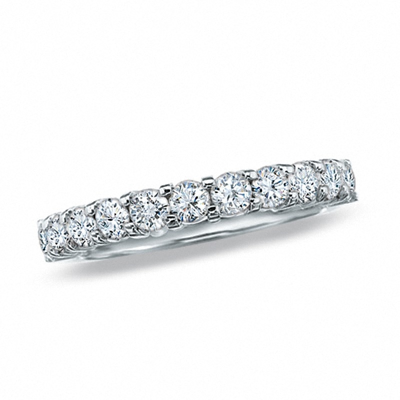 Main Image 1 of Previously Owned - 1/6 CT. T.W. Diamond Anniversary Band in 14K White Gold
