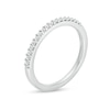 Thumbnail Image 2 of Previously Owned - 1/8 CT. T.W. Colorless Diamond Wedding Band in 18K White Gold