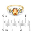 Thumbnail Image 3 of Previously Owned - Oval Citrine and Diamond Accent Ring in 10K Gold