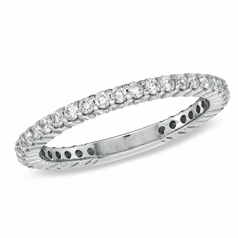 Main Image 1 of Previously Owned - 1/2 CT. T.W. Diamond Eternity Anniversary Band in 14K White Gold