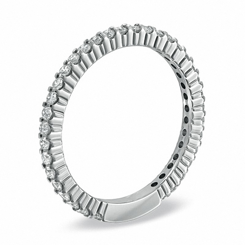 Main Image 2 of Previously Owned - 1/2 CT. T.W. Diamond Eternity Anniversary Band in 14K White Gold