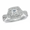 Thumbnail Image 1 of Previously Owned - Celebration Ideal 1 CT. T.W. Princess-Cut Diamond Engagement Ring in 14K White Gold (I/I1)