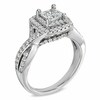 Thumbnail Image 2 of Previously Owned - Celebration Ideal 1 CT. T.W. Princess-Cut Diamond Engagement Ring in 14K White Gold (I/I1)