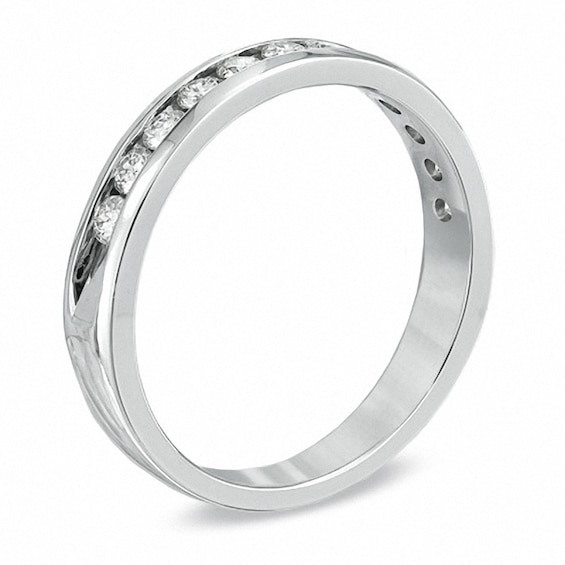 Previously Owned - 1/2 CT. T.w. Diamond Anniversary Band in 18K White Gold (F/I1)
