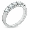 Thumbnail Image 2 of Previously Owned - Celebration Ideal 1 CT. T.W. Diamond Five Stone Anniversary Band in 14K White Gold (I/I1)