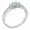 Thumbnail Image 2 of Previously Owned - 1/2 CT. T.W. Diamond Three Stone Engagement Ring in 10K White Gold