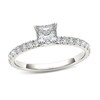 Thumbnail Image 1 of Previously Owned - 1 CT. T.W. Princess-Cut Diamond Engagement Ring in 14K White Gold