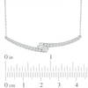 Thumbnail Image 4 of Previously Owned - Ever Us® 1/2 CT. T.W. Two-Stone Diamond Bypass Necklace in 14K White Gold - 17"
