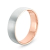 Thumbnail Image 2 of Previously Owned - 6.0mm Brushed Comfort Fit Wedding Band in 10K Two-Tone Gold