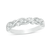 Thumbnail Image 0 of Previously Owned - 3/8 CT. T.W. Diamond Twist Braid Anniversary Band in 10K White Gold