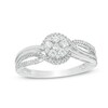 Thumbnail Image 1 of Previously Owned - 1/3 CT. T.W. Composite Diamond Bypass Promise Ring in 10K White Gold