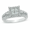 Thumbnail Image 1 of Previously Owned - 1-1/5 CT. T.W. Quad Princess-Cut Diamond Engagement Ring in 14K White Gold