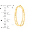Thumbnail Image 2 of Previously Owned - Cascading Interlocking Oval Drop Earrings in 14K Gold