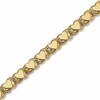 Thumbnail Image 1 of Previously Owned - 10K Gold Mirror Heart Anklet - 9.0"