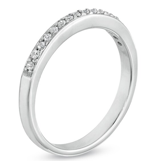 Previously Owned - 1/10 CT. T.w. Diamond Wedding Band in 10K White Gold