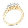 Thumbnail Image 2 of Previously Owned - 1/2 CT. T.W. Princess-Cut Diamond Three Stone Engagement Ring in 10K Gold