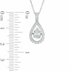 Thumbnail Image 2 of Previously Owned - 1/2 CT. T.W. Pear-Shaped Diamond Frame Pendant in 10K White Gold