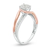 Thumbnail Image 2 of Previously Owned - 1/3 CT. T.W. Composite Diamond Bypass Swirl Ring in 10K Two-Tone Gold