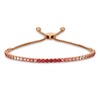 Thumbnail Image 1 of Previously Owned - Le Vian® Passion Ruby™, Strawberry Sapphires™ and Vanilla Sapphires™ Bracelet in 14K Strawberry Gold™