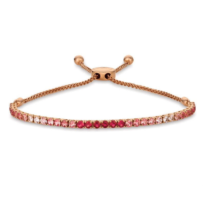 Main Image 1 of Previously Owned - Le Vian® Passion Ruby™, Strawberry Sapphires™ and Vanilla Sapphires™ Bracelet in 14K Strawberry Gold™