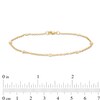 Thumbnail Image 3 of Previously Owned - 1/6 CT. T.W. Diamond Five Stone Station Bracelet in 10K Gold - 7.5"