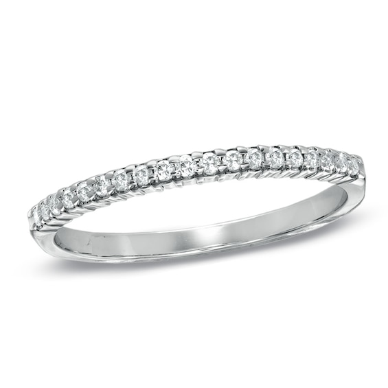 Previously Owned - 1/6 CT. T.w. Diamond Wedding Band in 10K White Gold