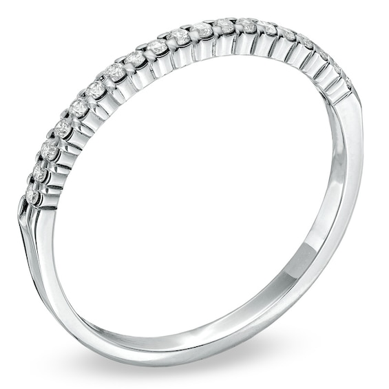 Previously Owned - 1/6 CT. T.w. Diamond Wedding Band in 10K White Gold