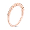Thumbnail Image 2 of Previously Owned - 1/10 CT. T.W. Diamond Bubble Stackable Band in 10K Rose Gold