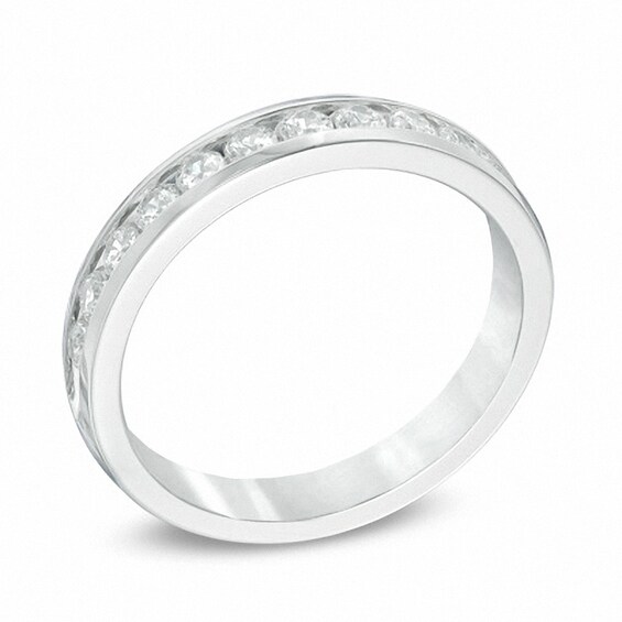 Previously Owned - 1/2 CT. T.w. Diamond Channel Band in 14K White Gold