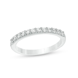 Previously Owned - 1/3 CT. T.W. Colorless Diamond Wedding Band in 18K White Gold