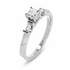 Thumbnail Image 2 of Previously Owned - 1/2 CT. T.W. Princess-Cut Diamond Engagement Ring in 14K White Gold
