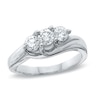 Thumbnail Image 1 of Previously Owned - 1 CT. T.W. Diamond Three Stone Ring in 14K White Gold
