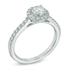 Thumbnail Image 1 of Previously Owned - Celebration Lux® 1 CT. T.W. Diamond Frame Engagement Ring in 18K White Gold (I/SI2)