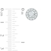Thumbnail Image 2 of Previously Owned - 3/4 CT. T.W. Diamond Frame Stud Earrings in 10K White Gold