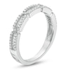 Thumbnail Image 2 of Previously Owned - 1/5 CT. T.W. Diamond Link Anniversary Band in 10K White Gold