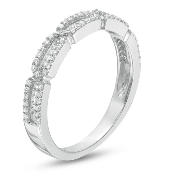 Previously Owned - 1/5 CT. T.w. Diamond Link Anniversary Band in 10K White Gold