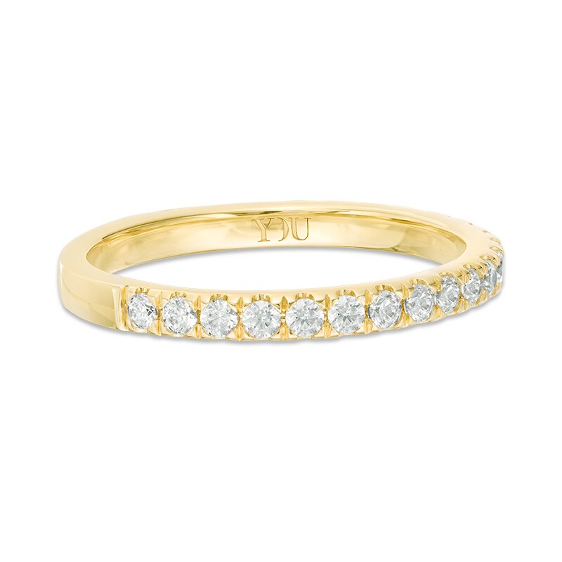 Main Image 3 of Previously Owned - YOU by Jean Dousset™ 1/2 CT. T.W. Diamond Anniversary Band in 14K Gold (I/SI2)