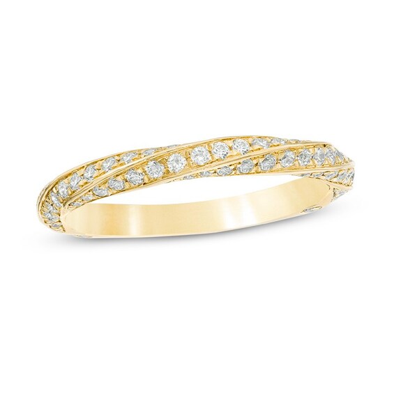Previously Owned - YOU by Jean Dousset⢠1/2 CT. T.w. Diamond Twist Anniversary Band in 14K Gold (I/Si2)