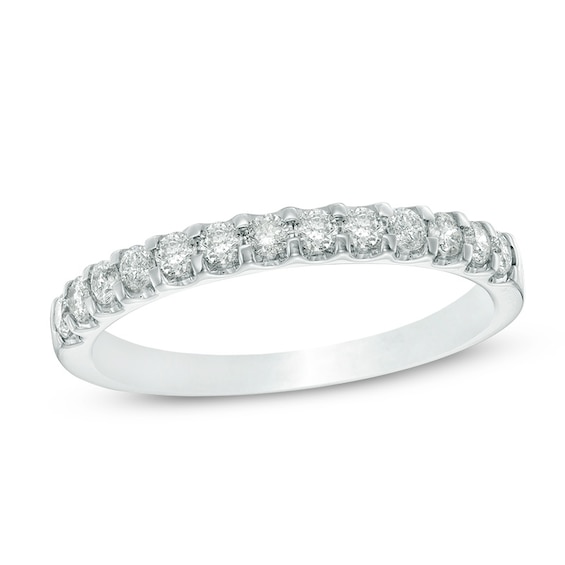 Previously Owned - 3/8 CT. T.w. Diamond Wedding Band in 10K White Gold