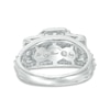 Thumbnail Image 3 of Previously Owned - 2-1/2 CT. T.W. Emerald-Cut Diamond Past Present Future® Frame Engagement Ring in 14K White Gold