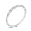 Thumbnail Image 2 of Previously Owned - 1/10 CT. T.W. Diamond Twist Anniversary Band in 10K White Gold