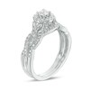 Thumbnail Image 2 of Previously Owned - 1/2 CT. T.W. Diamond Frame Twist Bridal Set in 10K White Gold