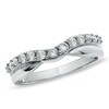 Thumbnail Image 1 of Previously Owned - 1/2 CT. T.W. Diamond Twist Contour Band in 14K White Gold