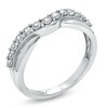 Thumbnail Image 2 of Previously Owned - 1/2 CT. T.W. Diamond Twist Contour Band in 14K White Gold