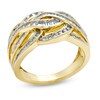 Thumbnail Image 2 of Previously Owned - 3/8 CT. T.W. Baguette and Round Diamond Twist Band in 10K Gold