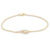 Thumbnail Image 1 of Previously Owned - Interwoven™ 1/6 CT. T.W. Diamond Bracelet in 10K Gold - 7.75"