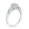 Thumbnail Image 1 of Previously Owned - 3/8 CT. T.W. Composite Diamond Square Frame Ring in 10K White Gold