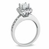 Thumbnail Image 2 of Previously Owned - 5/8 CT. T.W. Princess-Cut Diamond Frame Vintage-Style Engagement Ring in 14K White Gold